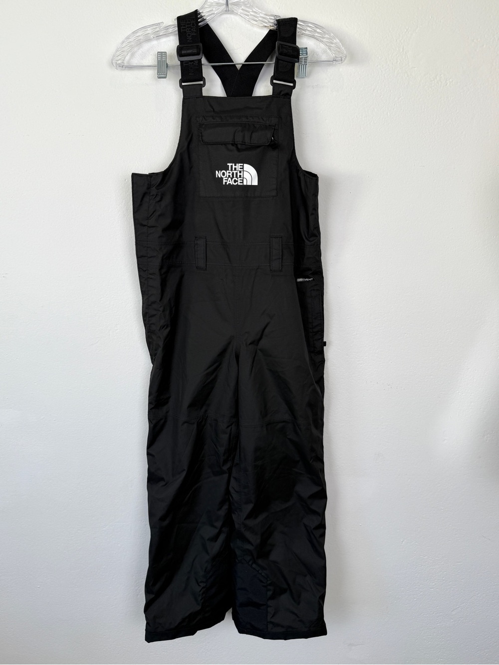 The North Face Size M / 10 Teen Black Freedom Insulated Bib Dryvent Snow Pants